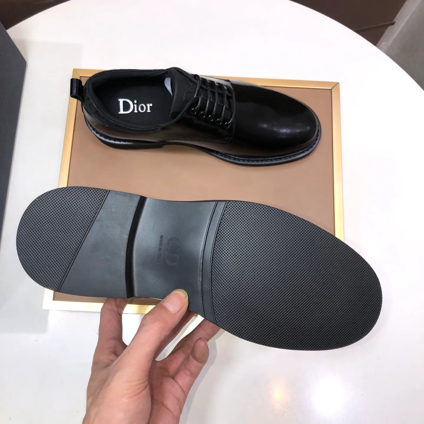 Men's shoes 💰680💶[Dior] (water-dyed cowhide lining) Dior original 1:1 high-quality factory, imported original materials, imported raw cowhide, water-dyed cowhide lining, original TPU outsole, code number: 39-44 (38.45 custom-made)